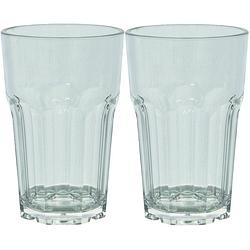 Foto van Eurotrail drinkglas 285 ml polycarbonaat transparant 2 stuks