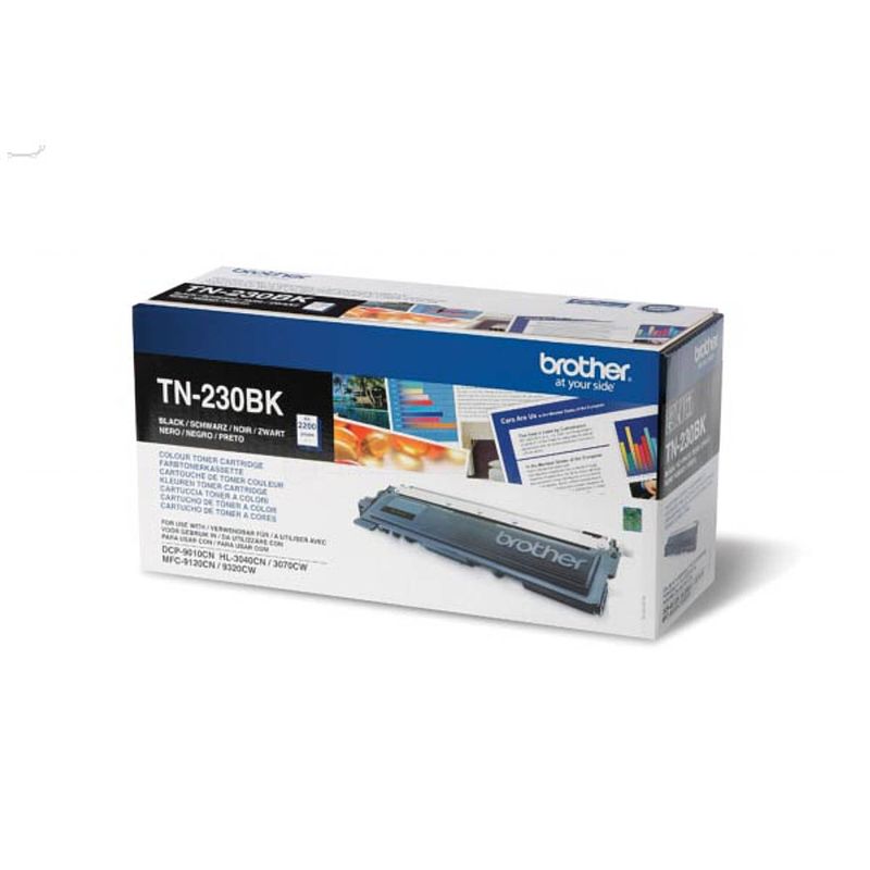 Foto van Brother toner, 2.200 pagina'ss, oem tn-230bk, zwart 4 stuks