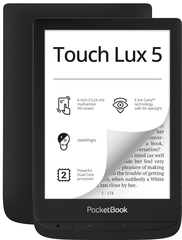 Foto van Pocketbook touch lux 5 ink zwart