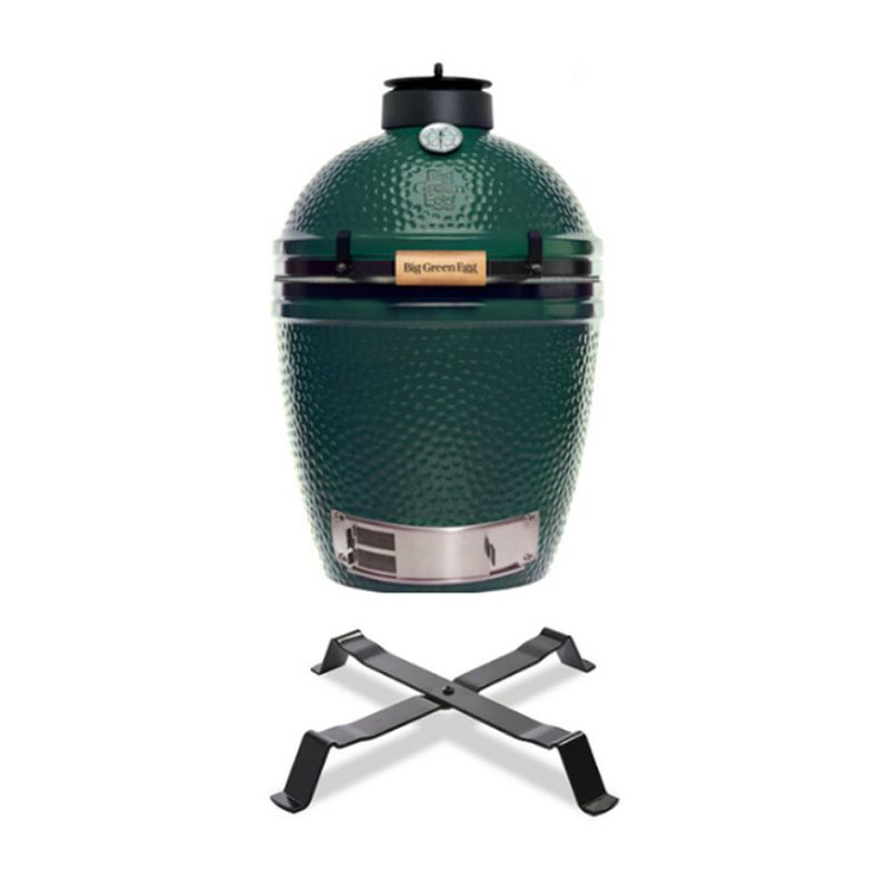 Foto van Big green egg large met table nest