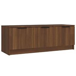 Foto van Vidaxl tv-meubel 102x35x36,5 cm bewerkt hout bruineikenkleurig