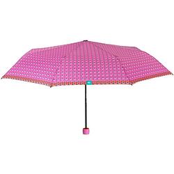 Foto van Perletti mini-paraplu time dames 97 cm microfiber roze