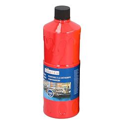 Foto van 1x rode acrylverf / temperaverf fles 500 ml hobby/knutsel verf - hobbyverf