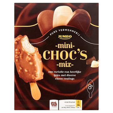 Foto van Jumbo mini chocolade ijsjes mix 8 stuks