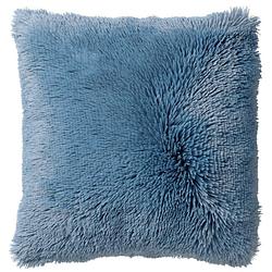 Foto van Dutch decor - fluffy - kussenhoes 60x60 cm - superzacht - xl kussensloop - provincial blue - blauw