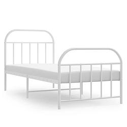 Foto van The living store bedframe classic s - metalen constructie - metalen latten en poten - extra opbergruimte - functioneel