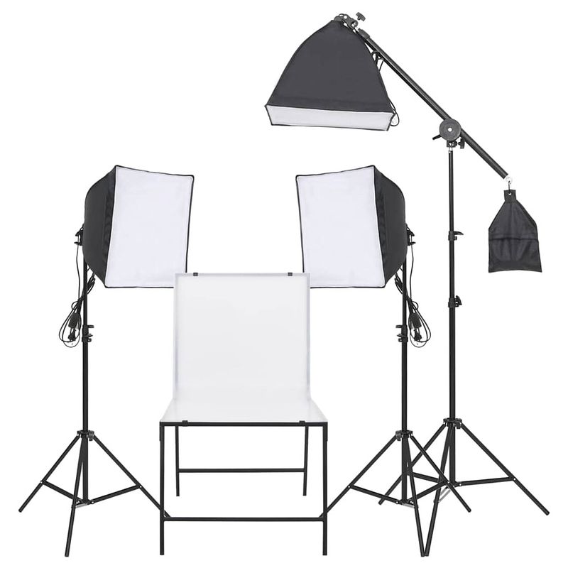 Foto van Vidaxl fotostudioset met opnametafel