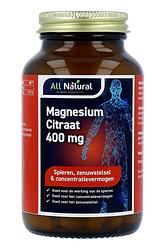 Foto van All natural magnesium 200 mg citraat elementair tabletten