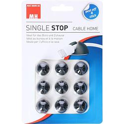 Foto van Cablehome kabelhouder zelfklevend 135347 zwart 9 stuk(s)