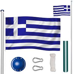 Foto van Tectake - aluminium vlaggenmast griekenland