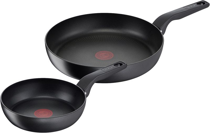 Foto van Tefal hard titanium pro koekenpannenset 24 + 28 cm