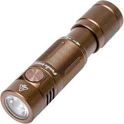 Foto van Fenix e05r zaklamp fee05r-br sleutelhangerzaklamp oplaadbaar compact every day carry,400 lumen, bruin, aluminium