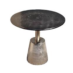 Foto van Benoa gary black nickel sidetable 61 cm