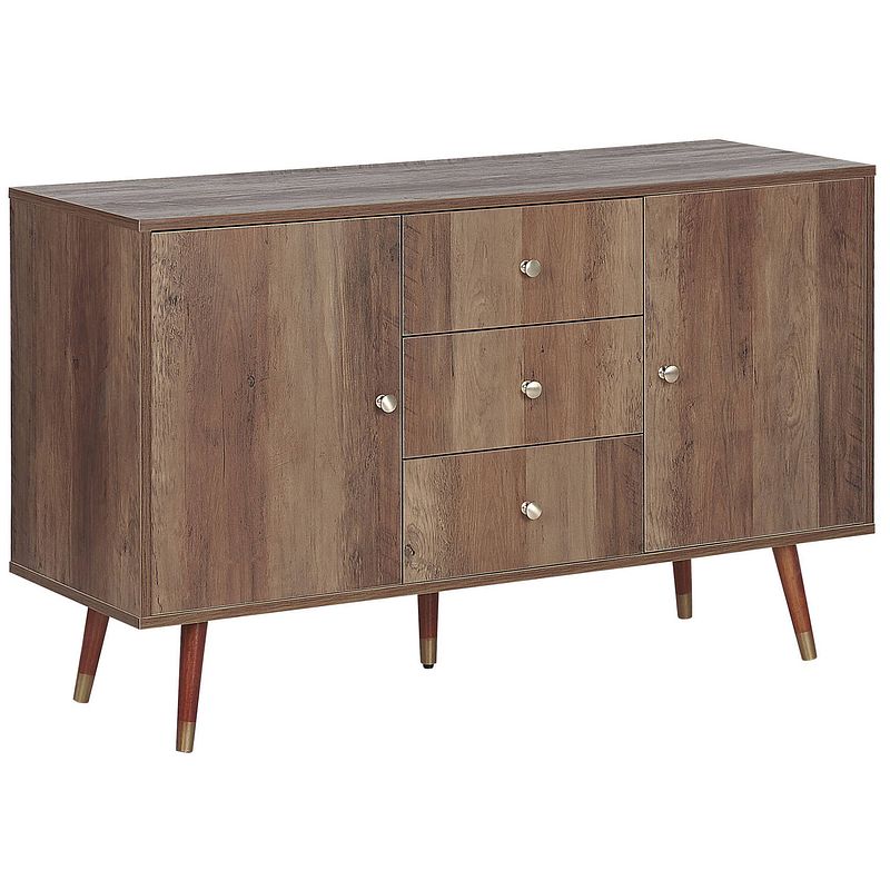 Foto van Beliani ulika - sideboard-lichte houtkleur-spaanplaat