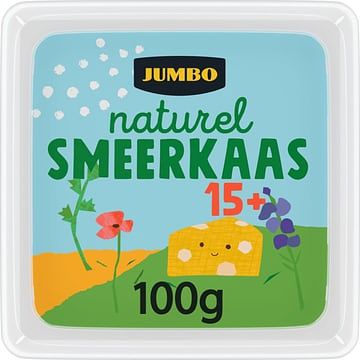 Foto van Jumbo smeerkaas naturel 15+ kids 100g