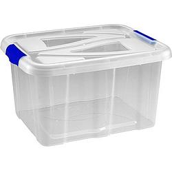 Foto van Hega opbergbox big ben 30 liter 26,4 x 39 x 48,7 cm blauw