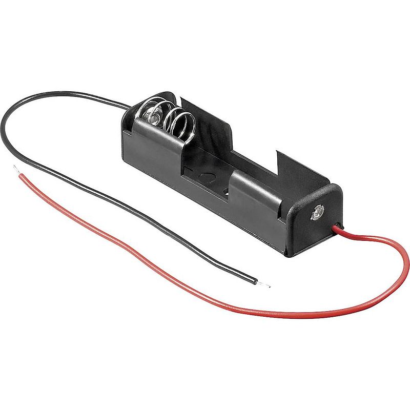 Foto van Goobay 11460 batterijhouder 1 aa (penlite) kabel (l x b x h) 57.5 x 16 x 13.5 mm