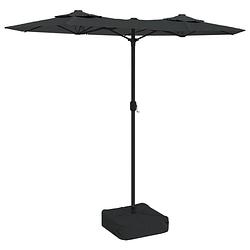 Foto van Vidaxl parasol dubbel 316x240 cm antracietkleurig