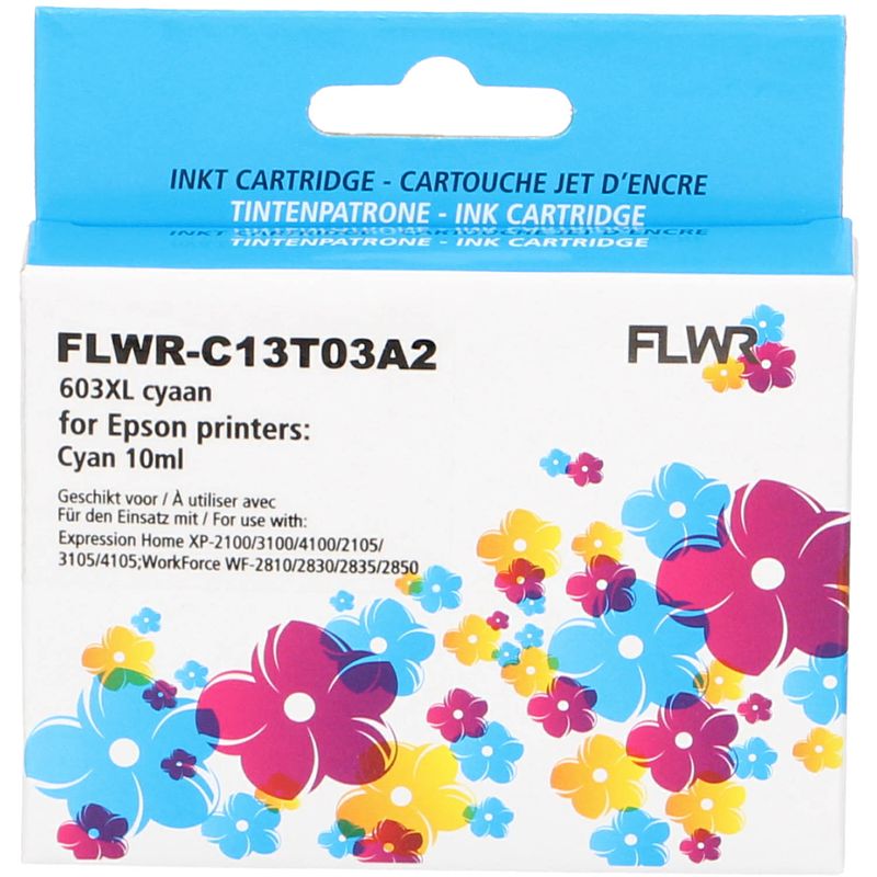 Foto van Flwr epson 603xl cyaan cartridge