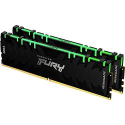 Foto van Kingston fury renegade rgb werkgeheugenset voor pc ddr4 32 gb 2 x 16 gb 3000 mhz 288-pins dimm cl15 kf430c15rb1ak2/32