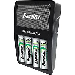 Foto van Energizer batterijlader maxi charger, inclusief 4 x aa batterij, op blister