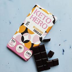 Foto van Keto hero 75% belgian dark chocolate