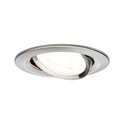 Foto van Paulmann 93428 nova inbouwlamp led gu10 6.5 w rvs (geborsteld)