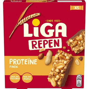 Foto van 2e halve prijs | liga proteine repen pinda 6 stuks 160g aanbieding bij jumbo