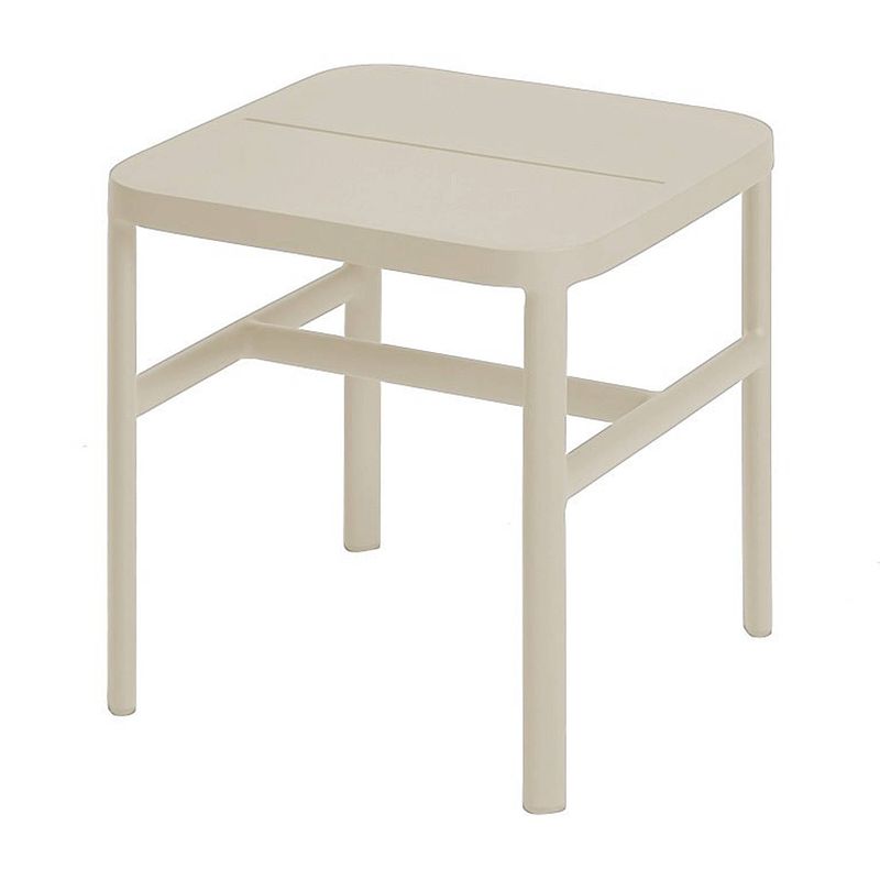 Foto van Grace side table 40x40x42 cm alu pearl grey