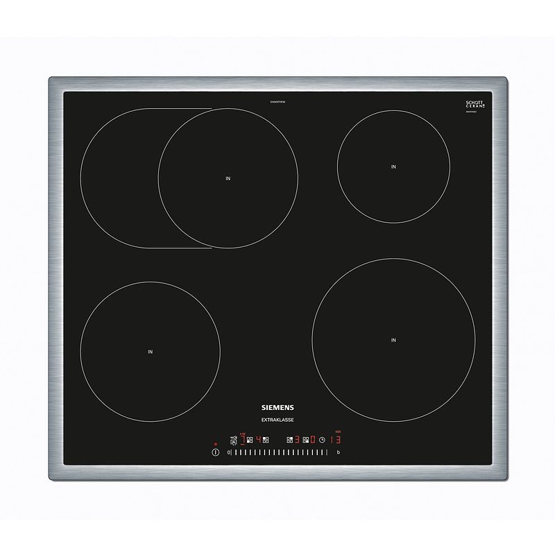 Foto van Siemens eh645ffb1m extraklasse inductie inbouwkookplaat zwart