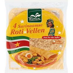 Foto van Tropical surinaamse roti vellen 4 stuks 250g bij jumbo