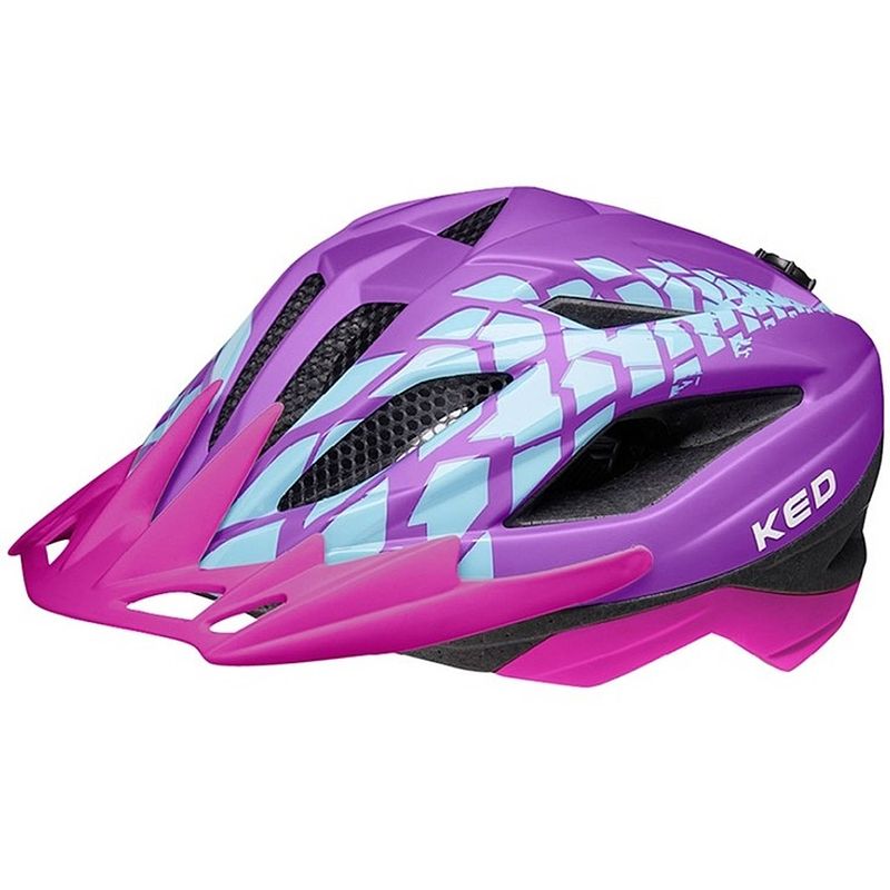 Foto van Ked fietshelm street pro junior roze/paars maat 53-58 cm