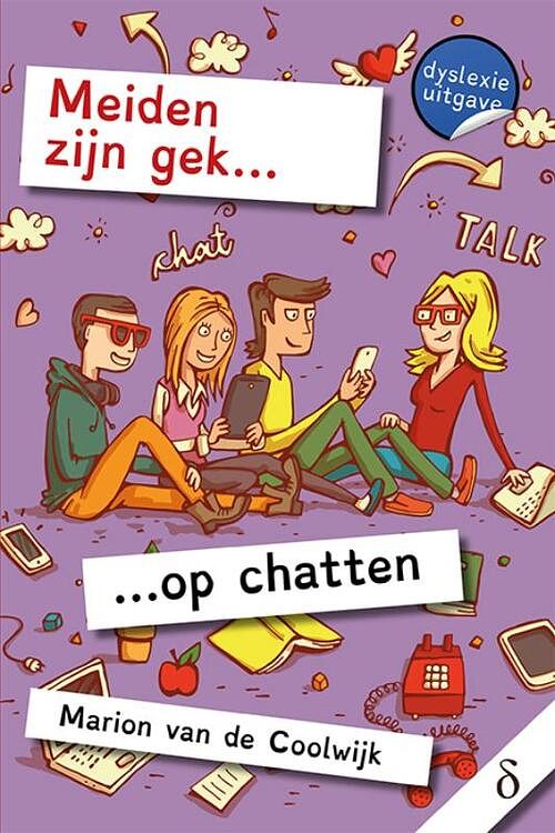 Foto van Meiden zijn gek... op chatten (dyslexie uitgave) - marion van de coolwijk - paperback (9789463242479)