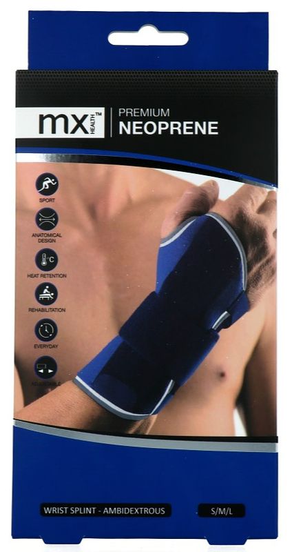 Foto van Mx wrist splint premium neopreen s/m/l