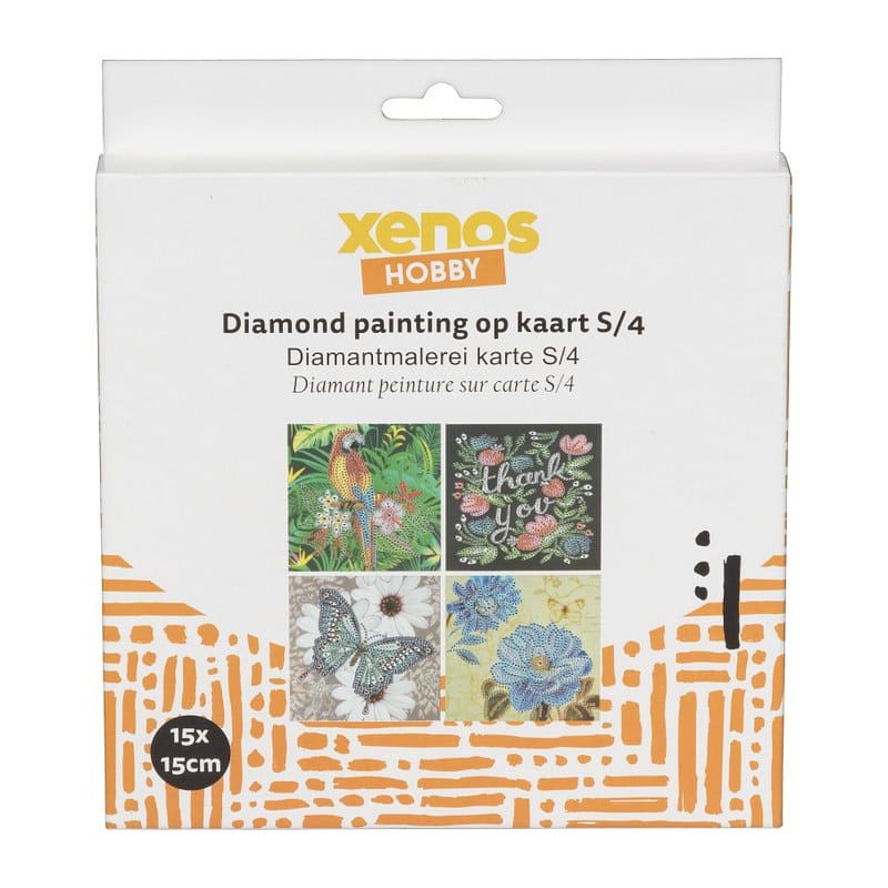 Foto van Diamond paint - kaarten - set van 4