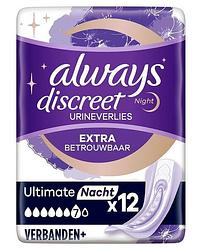 Foto van Always discreet ultimate night maandverband