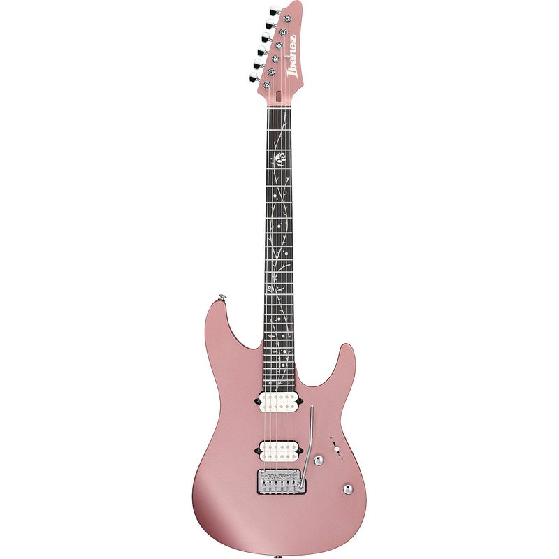 Foto van Ibanez tim henson signature tod10 metallic mauve elektrische gitaar met gigbag