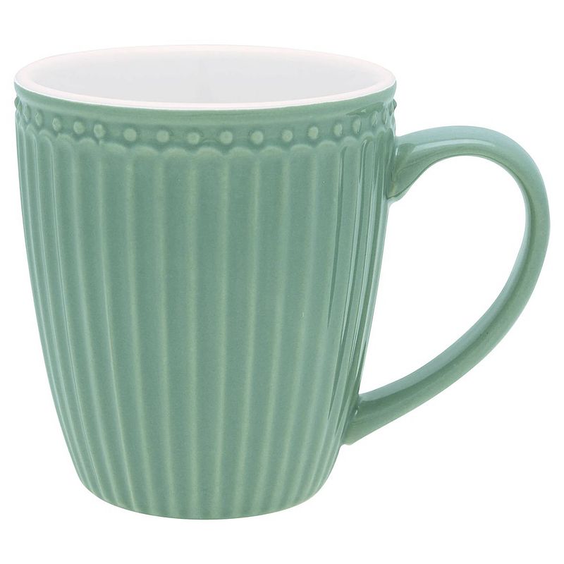 Foto van Greengate koffiemok alice dusty green 300 ml - h 10 cm - ø 9.5 cm