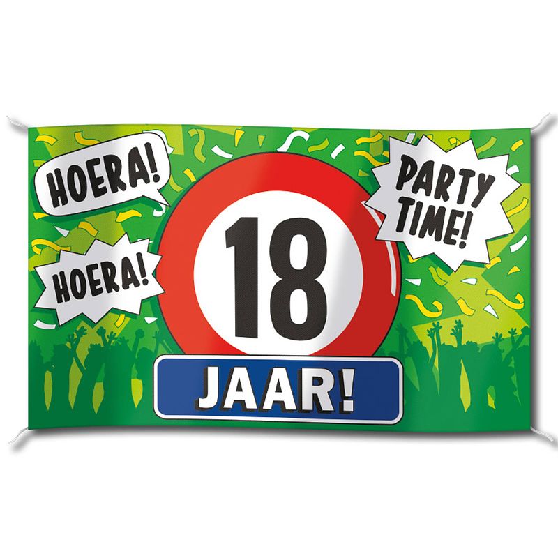 Foto van Paper dreams gevel vlag - 18 jaar