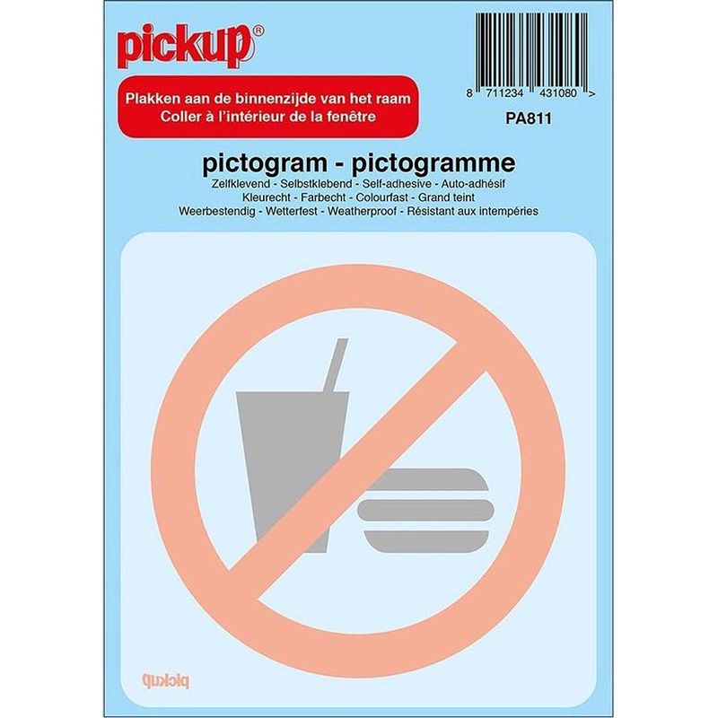 Foto van Pictogram achter glas 10 x 10 cm