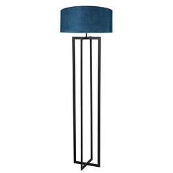 Foto van Light & living mace staande lamp blauw