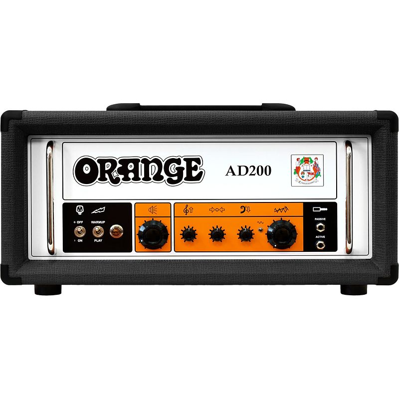 Foto van Orange ad200-bk 200w class a/b basgitaarversterker buizentop