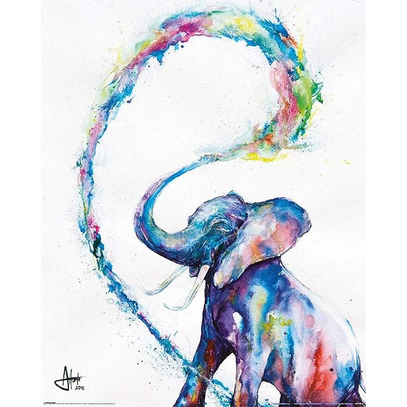 Foto van Pyramid marc allante elephant poster 40x50cm