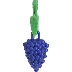 Foto van Tafelkleedgewichten druiven - 4x - paars - kunststof - voor tafelkleden en tafelzeilen - tafelkleedgewichten