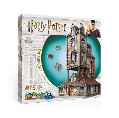 Foto van Wrebbit 3d puzzle - harry potter the burrow (415 stukjes) - puzzel;puzzel (0665541010118)