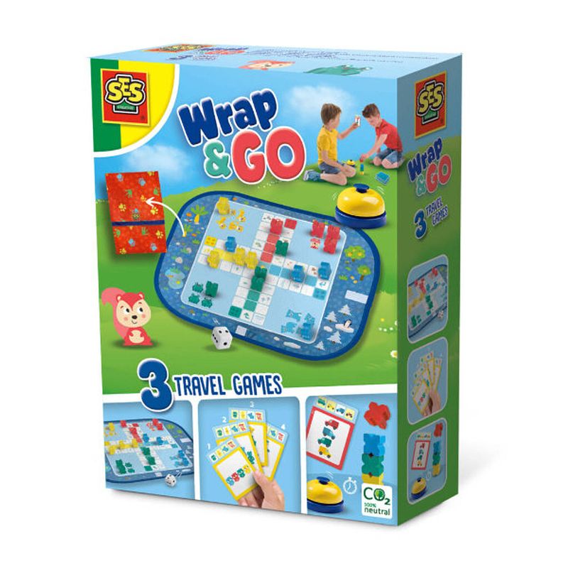 Foto van Wrap&go reisspellen - ludo - kwartet - speed blocks