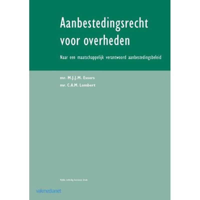 Foto van Aanbestedingsrecht voor overheden