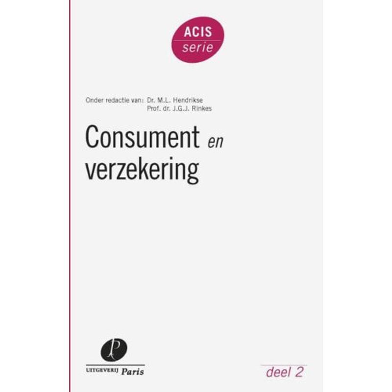 Foto van Consument en verzekering - acis-serie