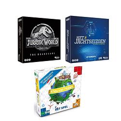 Foto van Spellenset - 3 stuks - jurassic world the boardgame & het jachtseizoen & ik hou van holland bordspel