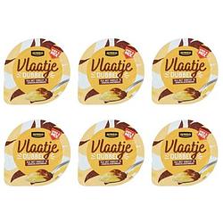 Foto van Jumbo vlaatje met vanille & chocoladesmaak 6 x 200g